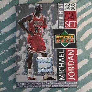 Michael Jordan 23 Retirement Card Set by Upper Deck - Red/Black/White